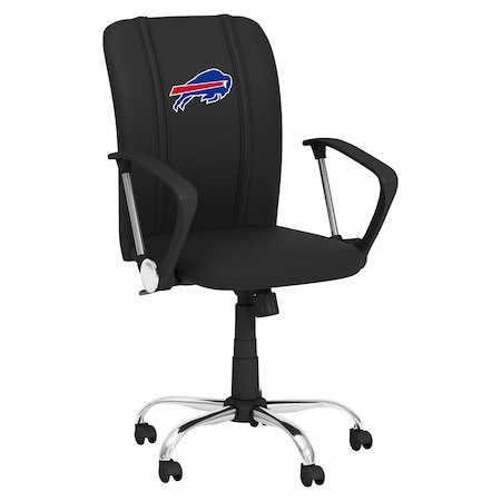 Dreamseat Curve Task Chair with Buffalo Bills Primary Logo XZOCCURVE-PSNFL20015